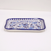Blue Medium Serving Plate - Multani Pottery